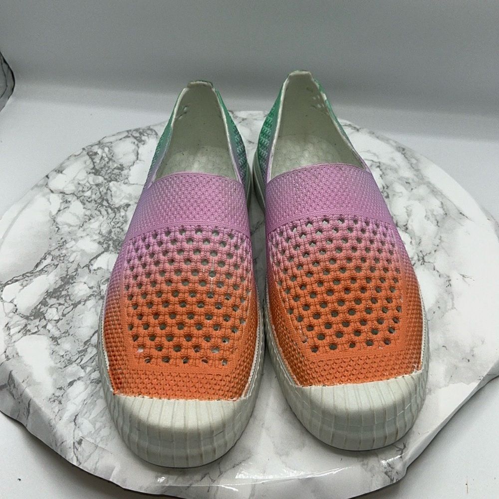 LAYER8 Multicolor Ombre Katie Slip On Shoes-10